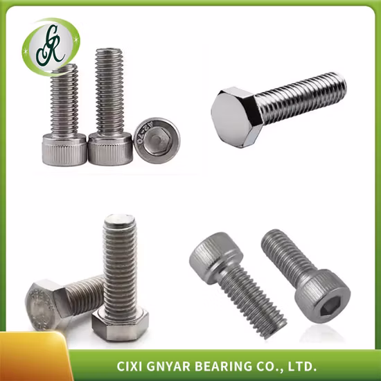 SS304/316/316L Edelstahl-Befestigungselemente, hergestellt in China, Autoteile, U-Bolzen, Sechskantbolzen, Bolzen und Muttern, Schlittenbolzen, Flanschbolzen, Anker, Sockelkappenbolzen, Ösenhakenbolzen
